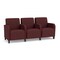 Lesro Siena Lounge Reception 3 Seat Tandem Seating, Black, RF Nebbiolo Upholstery SN3103 - alternate 1